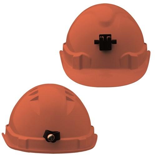 Pro Choice Hard Hat (V6) - Vented, 6 Point Push-lock Harness C/w Lamp Bracket X 20 - HHV6LB PPE Pro Choice ORANGE  